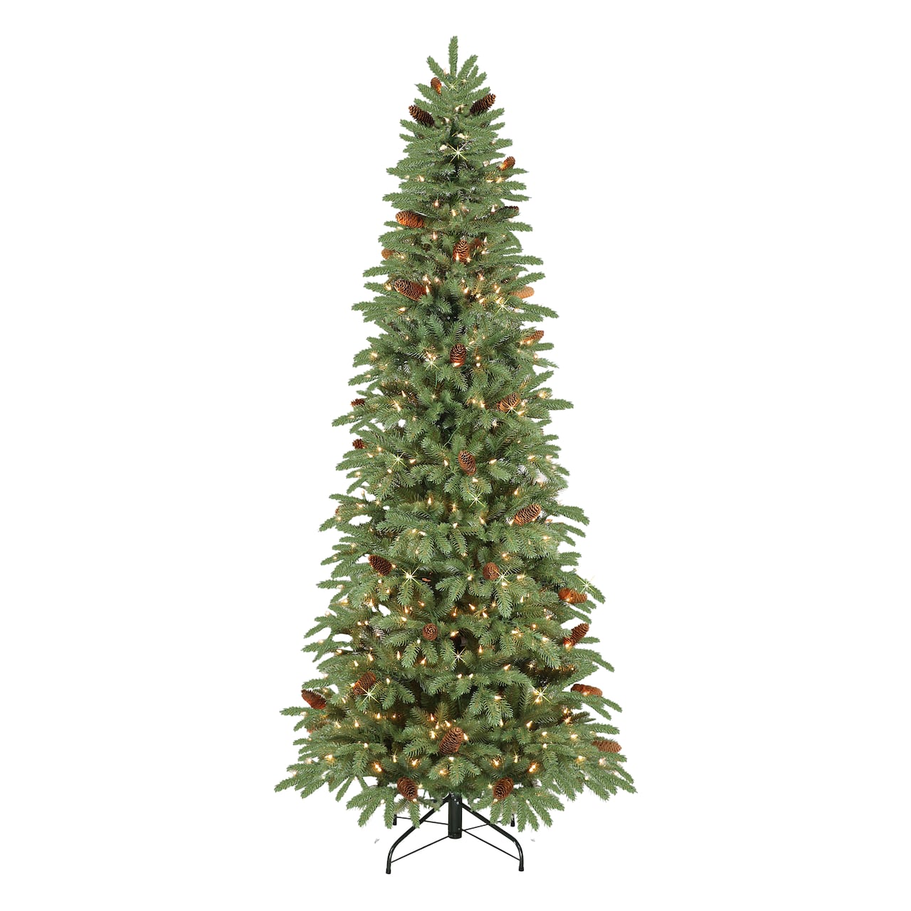 7.5ft. Pre-Lit Slim Montville Spruce Artificial Christmas Tree, Clear Lights